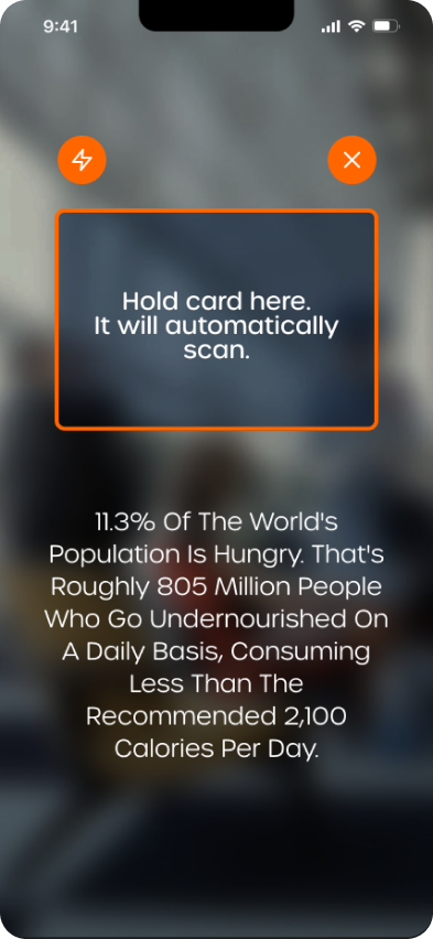 card screen mockup