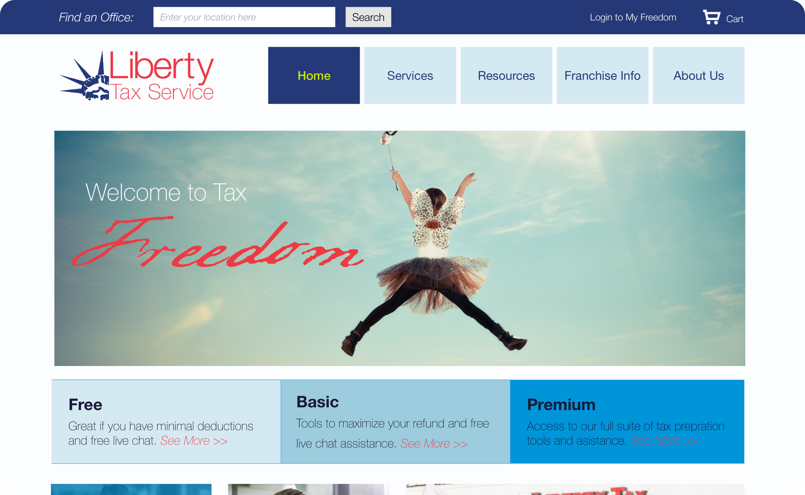 liberty home mockup